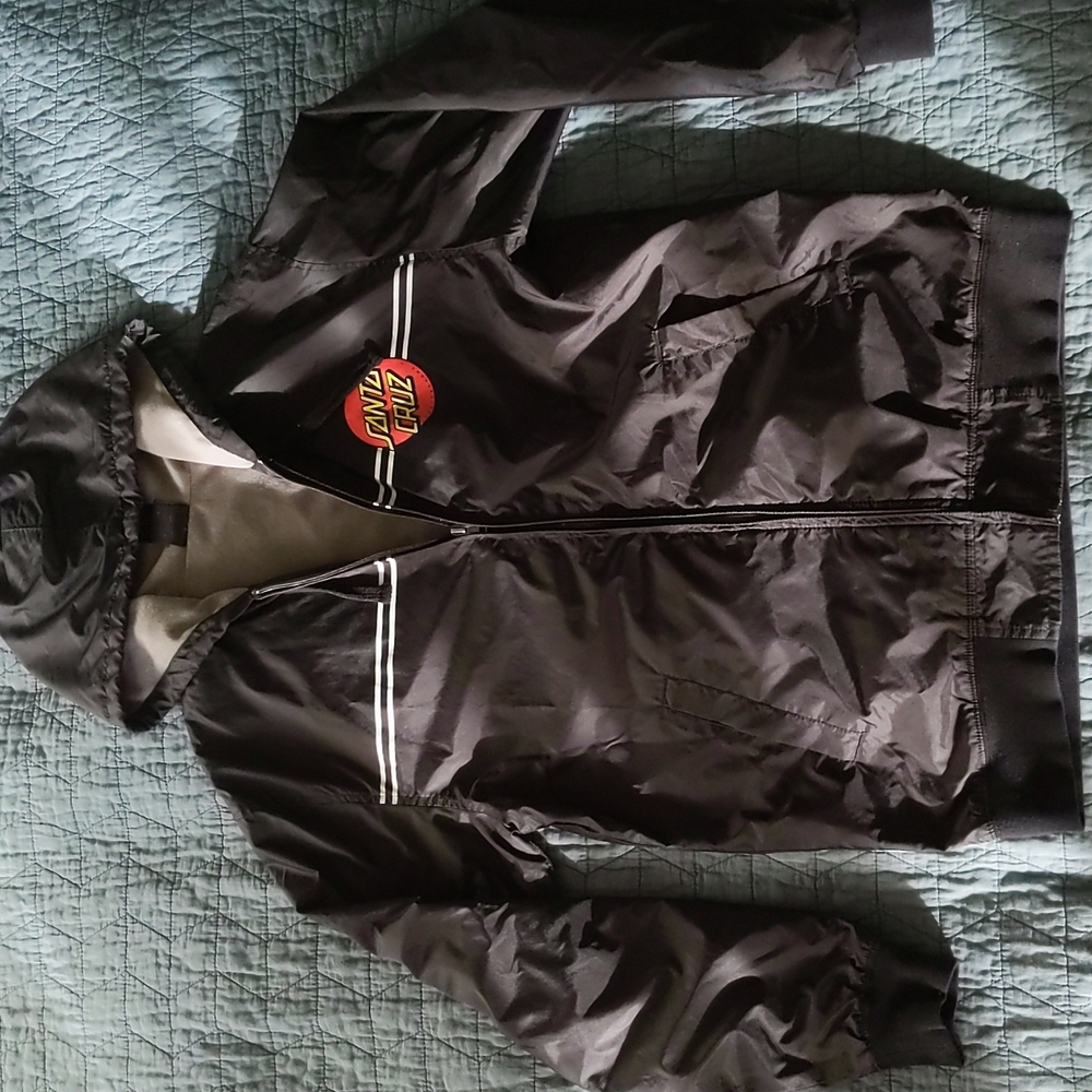 Santa Cruz classic dot windbreaker - black